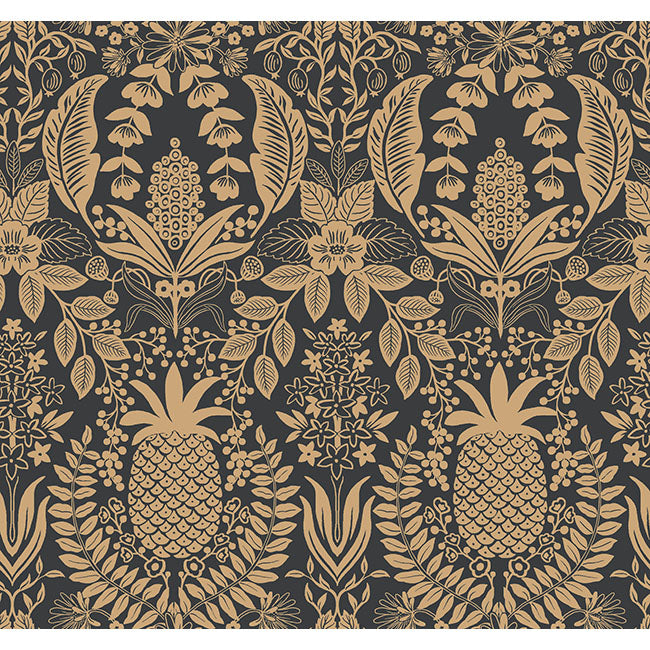 York Wallpaper RF7483 Pineapple Damask