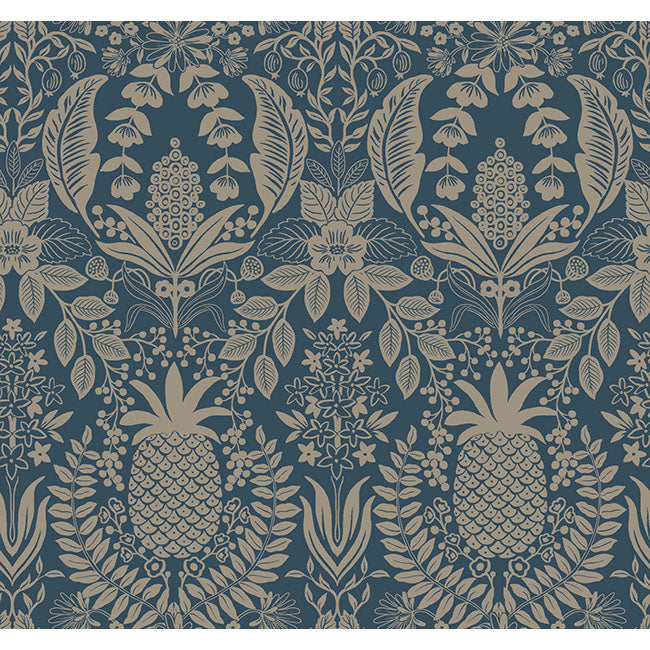 York Wallpaper RF7486 Pineapple Damask