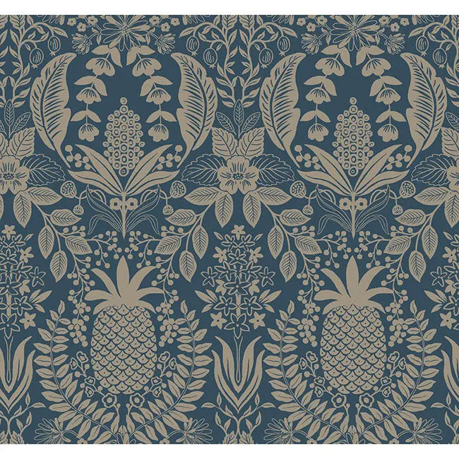 York Wallpaper RF7486 Pineapple Damask