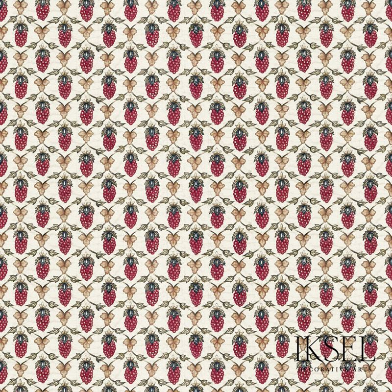 Schumacher Wallpaper RW308CS01-275-V Mogul Berry Original