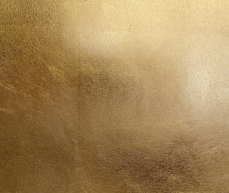 Scalamandre Wallpaper SC 0001WP88334 Gold Leaf Gold Metal