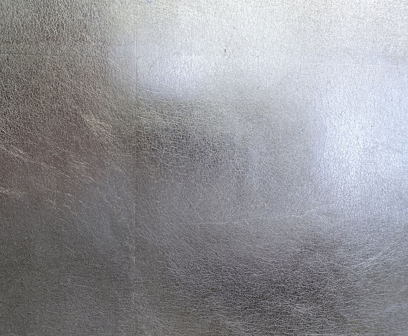 Scalamandre Wallpaper SC 0001WP88335 Silver Leaf Silver Metal