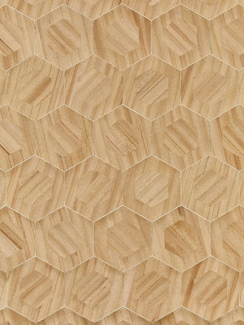 Scalamandre Wallpaper SC 0001WP88476 Hexad Balsa