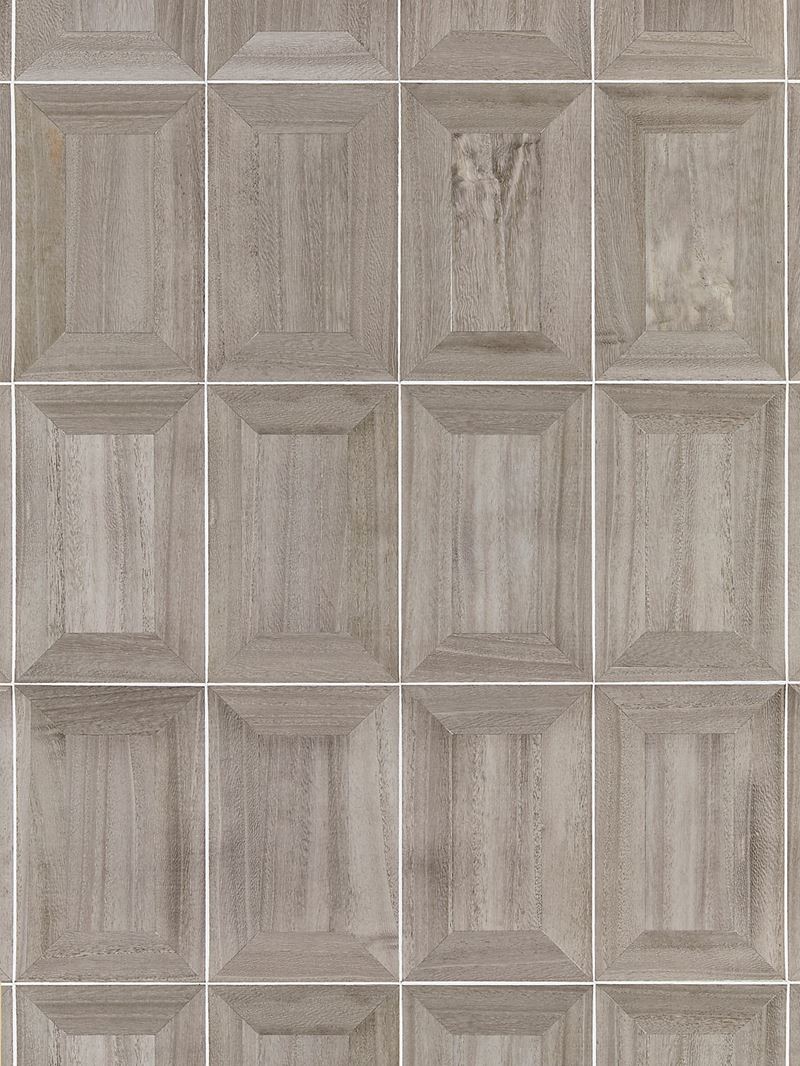 Scalamandre Wallpaper SC 0003WP88475 Libro - Wood Greystone