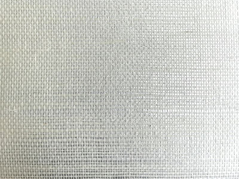 Scalamandre Wallpaper SC 0010G1194 Sisal Metallic White Pearl
