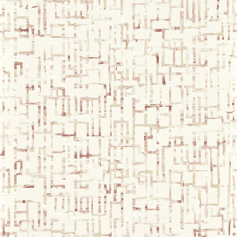 Clarke and Clarke Wallpaper W0184-1 Quadrata Blush Wp