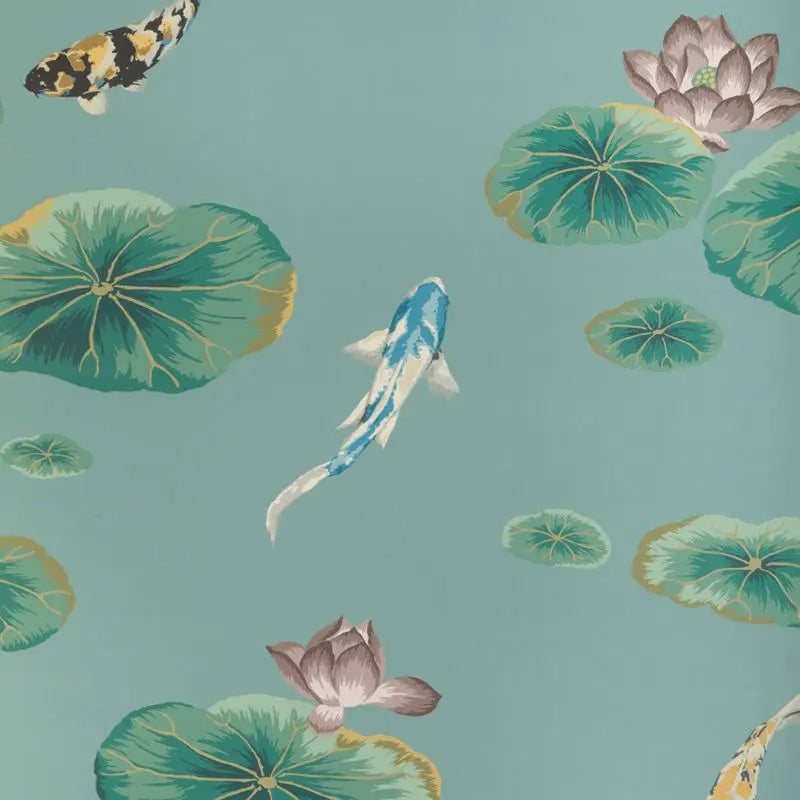 Kravet Couture Wallpaper W4146.353 Lotus Pond Wp Sage