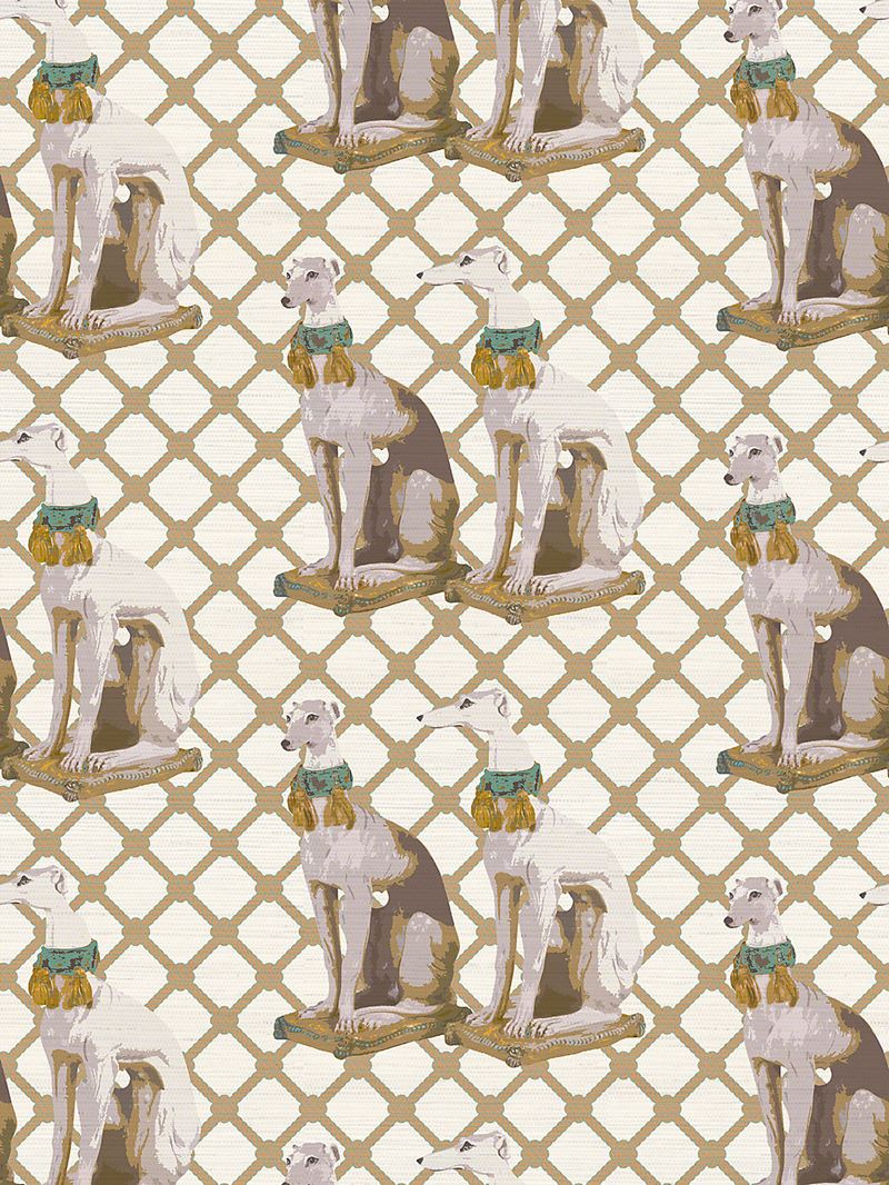 Scalamandre Wallpaper WNM0002REGA Regal Greyhound Luxe