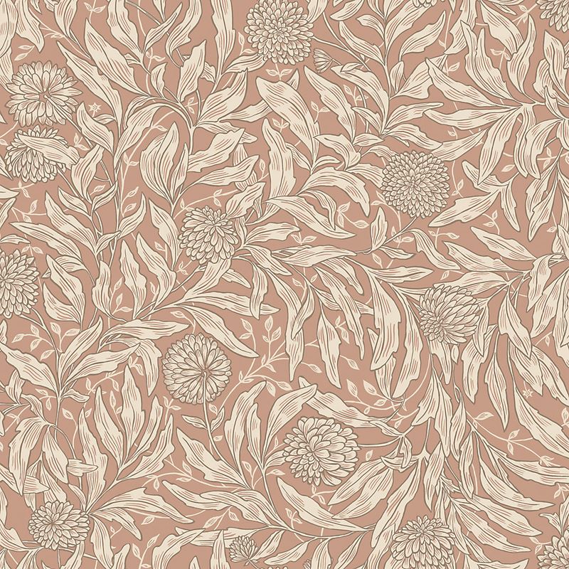 Scalamandre Wallpaper WSB0003OLOF Olof Terracotta