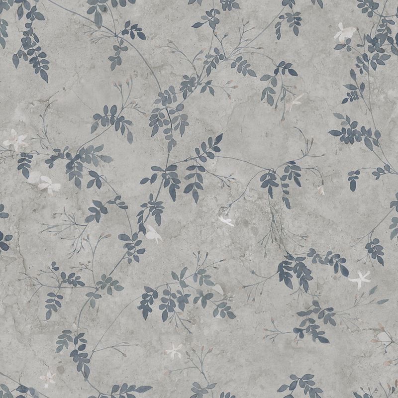 Scalamandre Wallpaper WSB001310111 Irene Indigo Blue