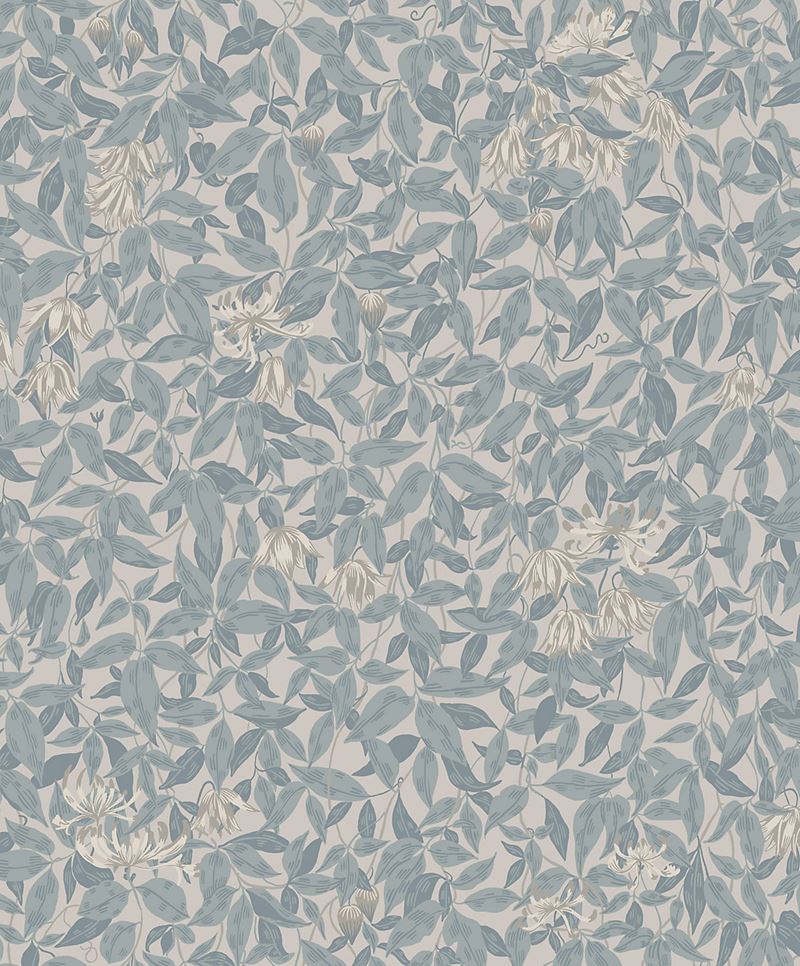 Scalamandre Wallpaper WSB00360838 Linnea Misty Blue