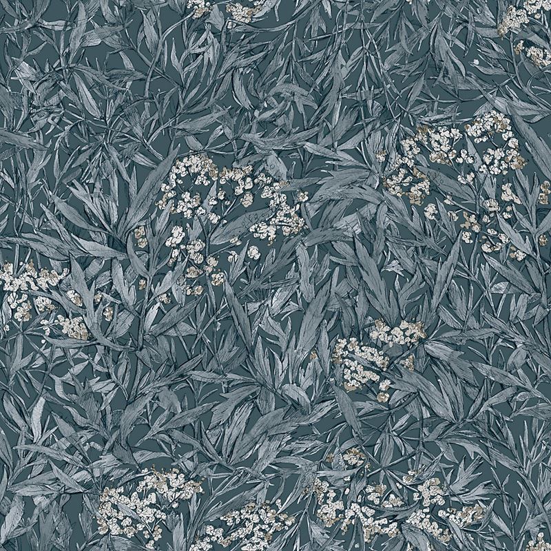 Scalamandre Wallpaper WSB00660225 Malin Indigo Blue