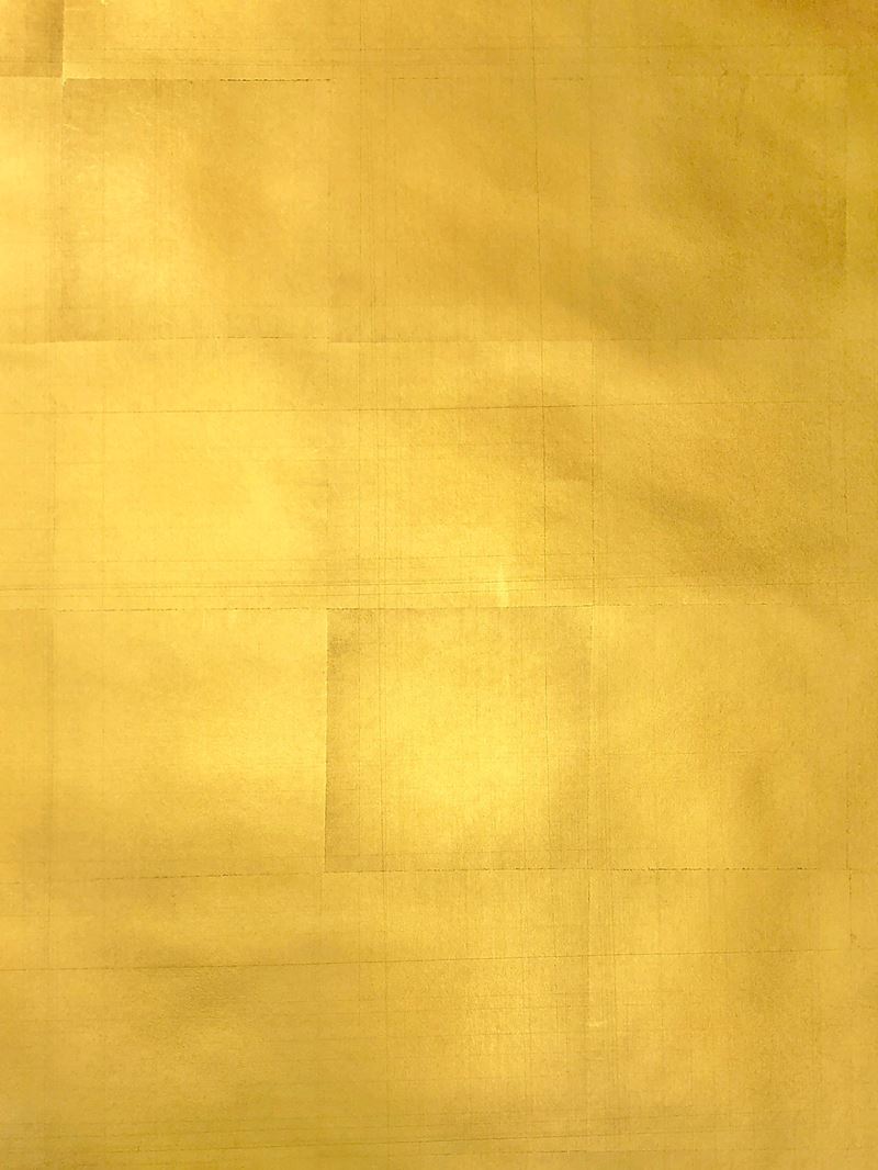 Scalamandre Wallpaper WTOGA30 Tea Leaf Gold