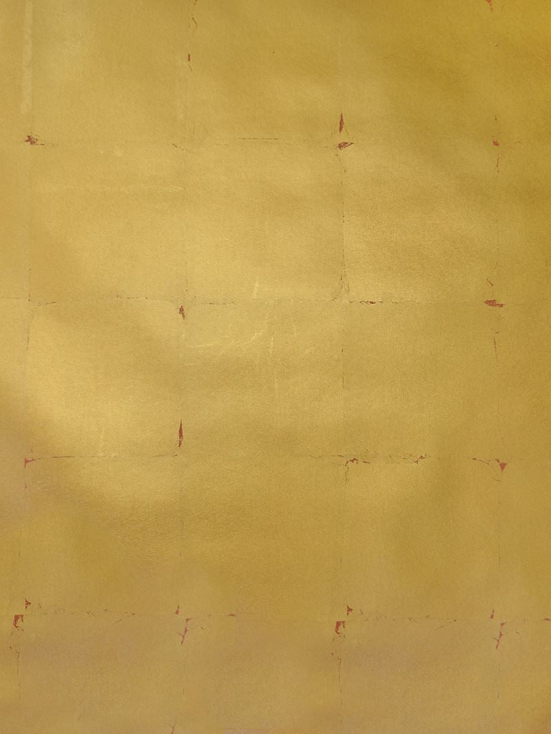Scalamandre Wallpaper WTOR892 Tea Squares Golden Mandarin