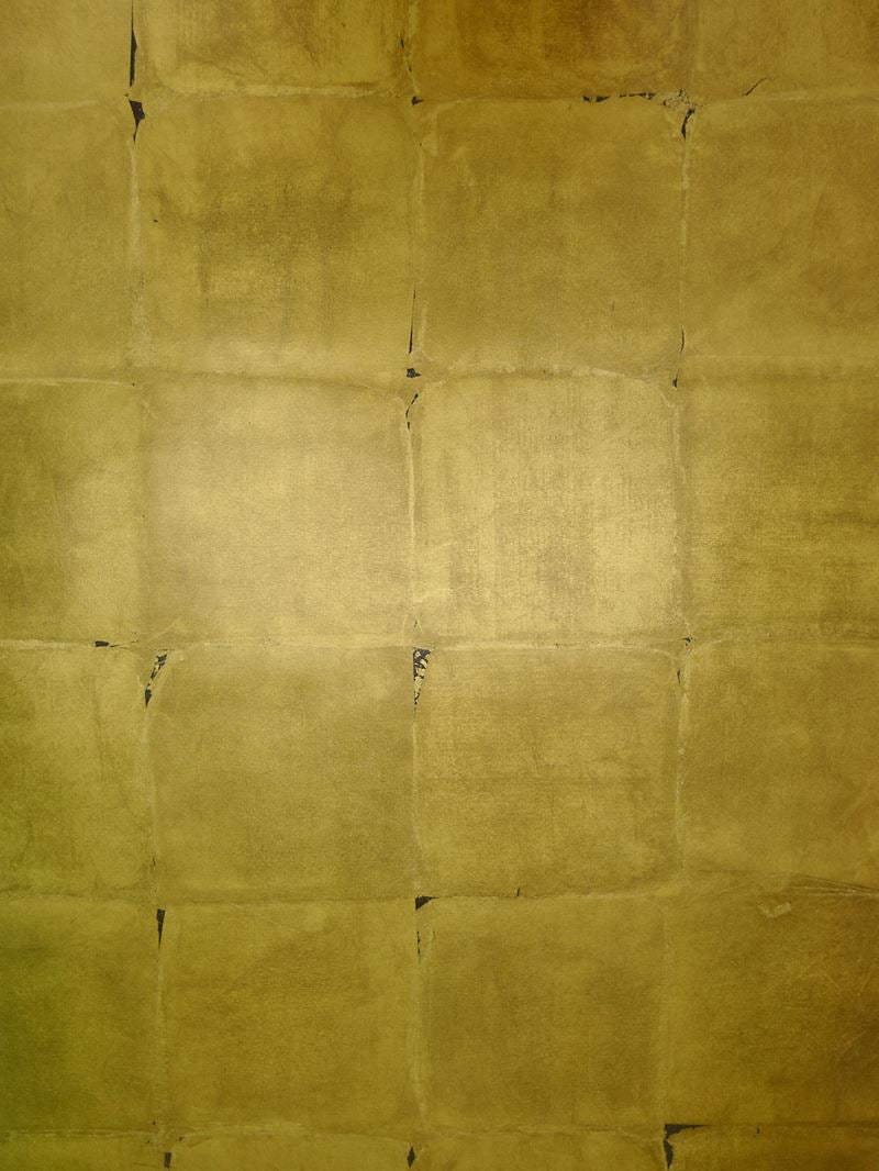 Scalamandre Wallpaper WTORV2433 Gilded Leaf - Rv Golden Onyx