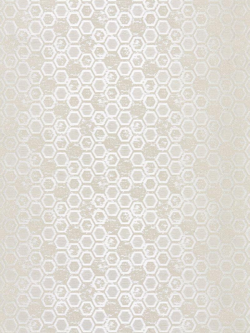 Scalamandre Wallpaper WTT661422 Hexagon Inspiration Sand