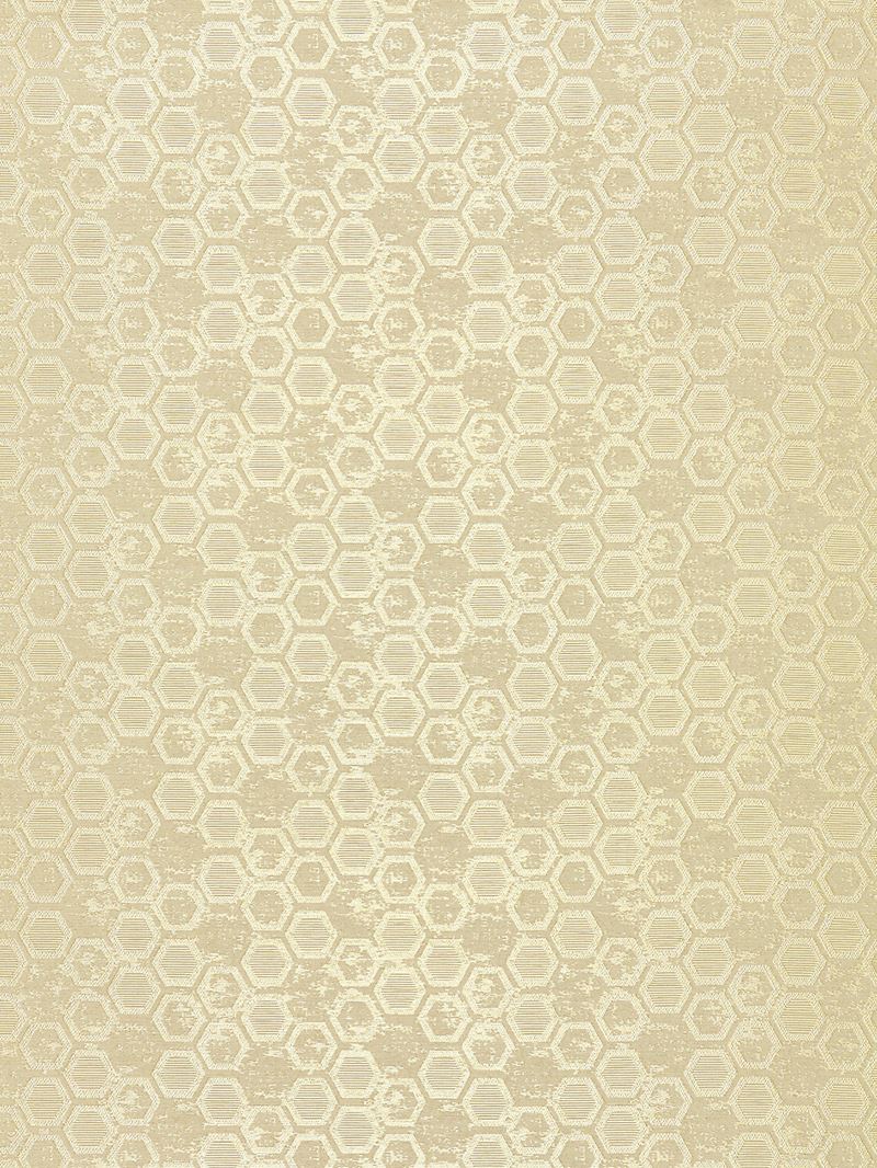 Scalamandre Wallpaper WTT661423 Hexagon Inspiration Chamomille