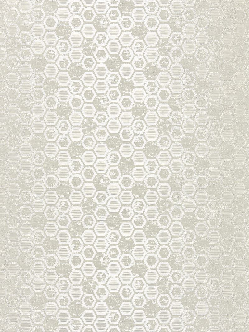 Scalamandre Wallpaper WTT661424 Hexagon Inspiration Stone