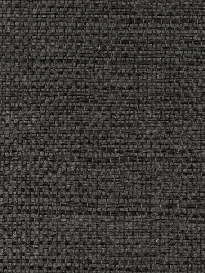 Scalamandre Wallpaper WTW0406SIMP Simply Sisal Noir