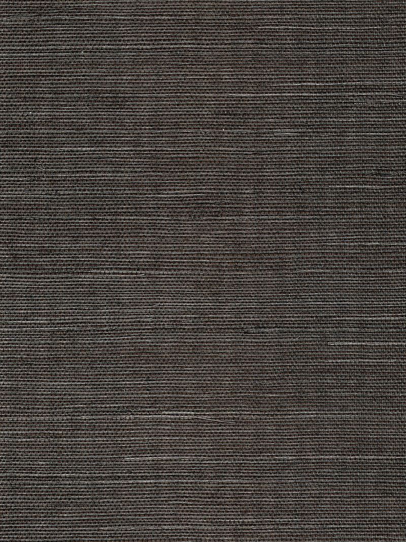 Scalamandre Wallpaper WTWGT3942 Organic Sisal Espresso