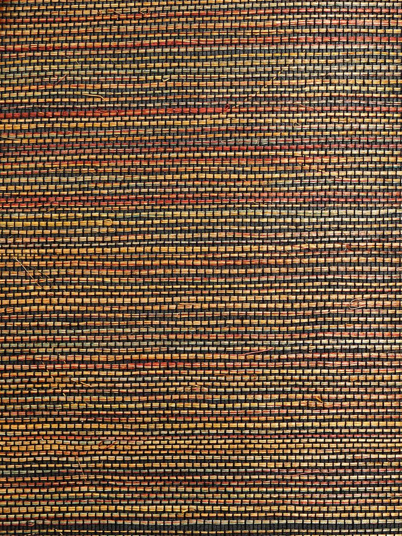 Scalamandre Wallpaper WTWGT3962 Organic Sisal Multi Sunset