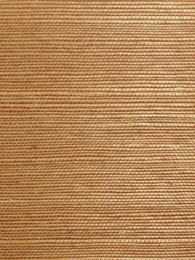 Scalamandre Wallpaper WTWGT3966 Organic Sisal Cinnamon