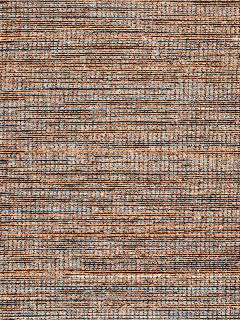 Scalamandre Wallpaper WTWGT3981 Organic Dual Tone Sisal Chestnut