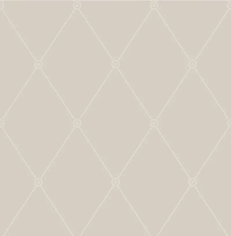 Cole & Son Wallpaper 100/13061.CS Large Georgian Rope Trellis Putty