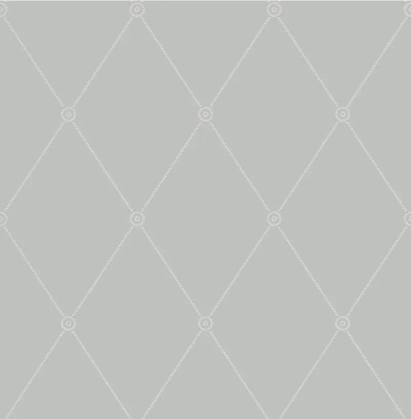 Cole & Son Wallpaper 100/13062.CS Large Georgian Rope Trellis Grey