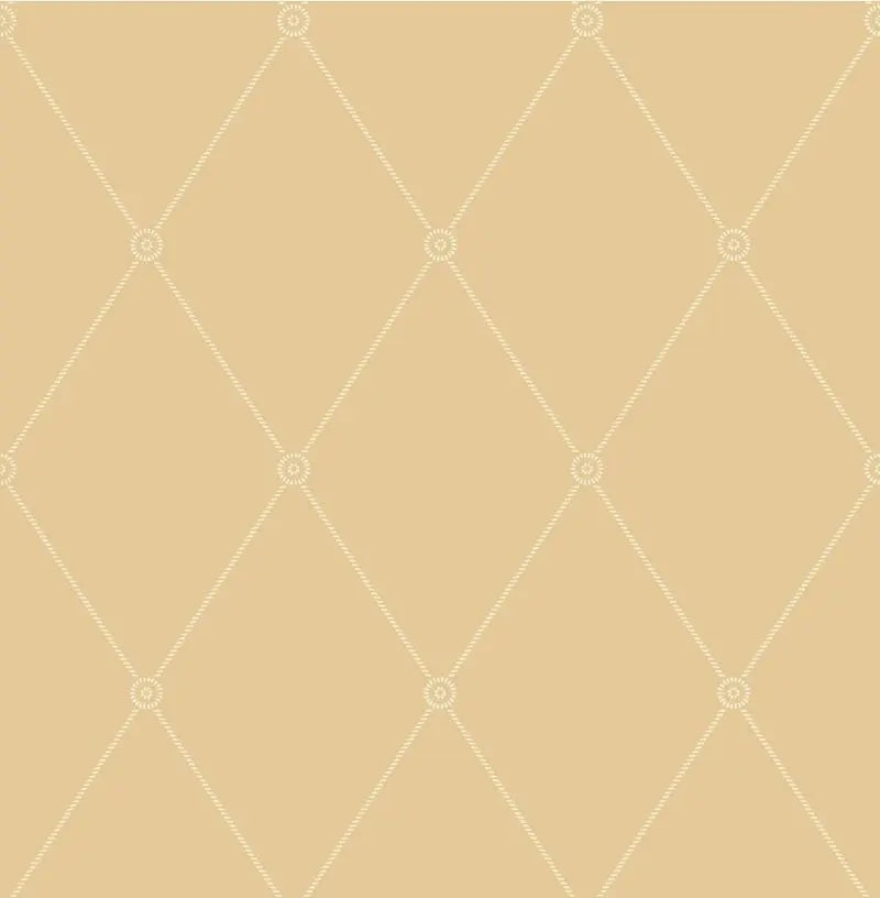 Cole & Son Wallpaper 100/13064.CS Large Georgian Rope Trellis Yellow