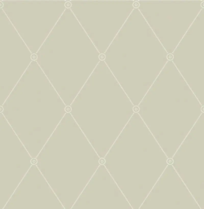 Cole & Son Wallpaper 100/13065.CS Large Georgian Rope Trellis Olive