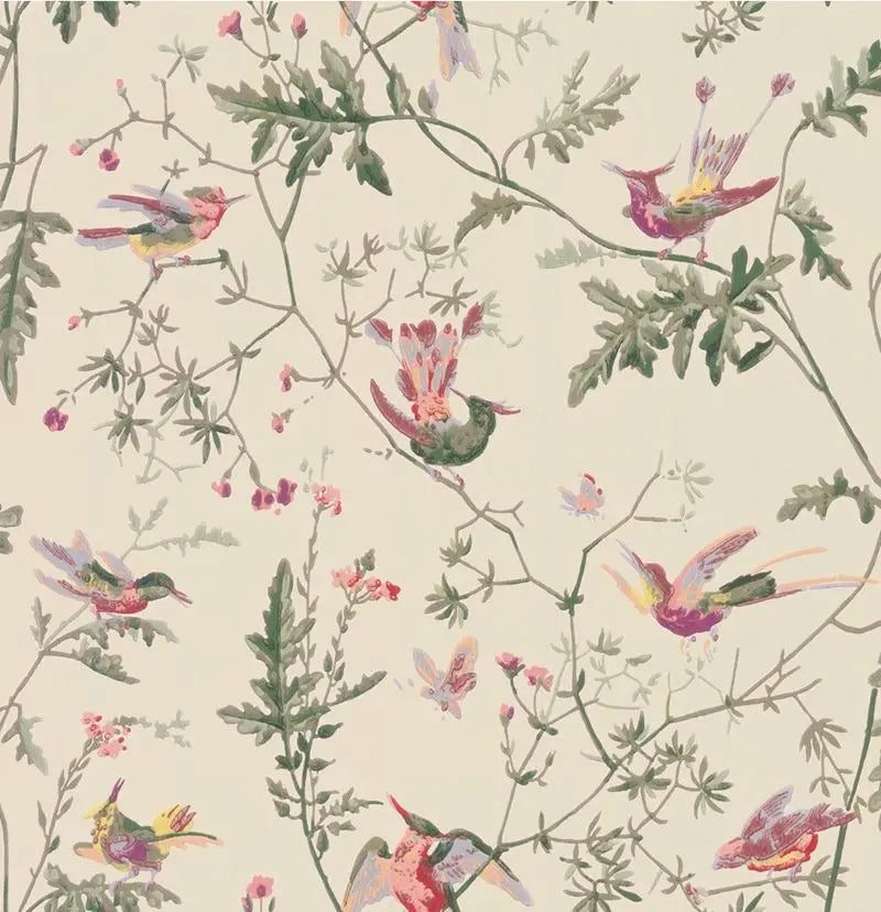 Cole & Son Wallpaper 100/14071.CS Hummingbirds Original Multi-Colour