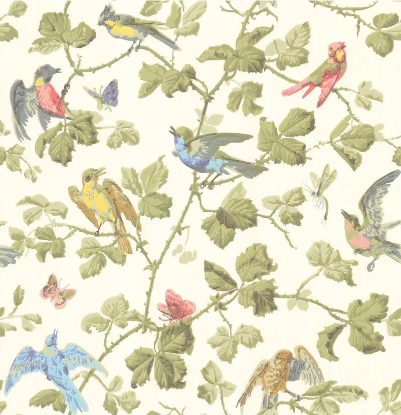 Cole & Son Wallpaper 100/2006.CS Winter Birds Multi-Coloured