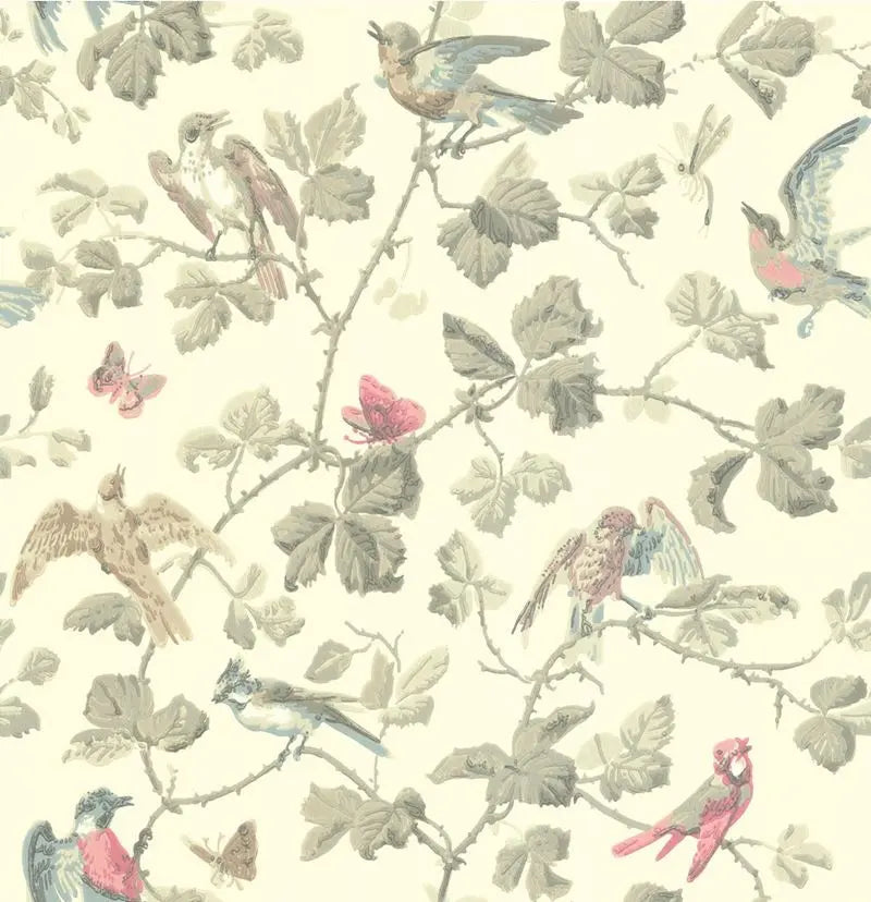 Cole & Son Wallpaper 100/2009.CS Winter Birds Linen