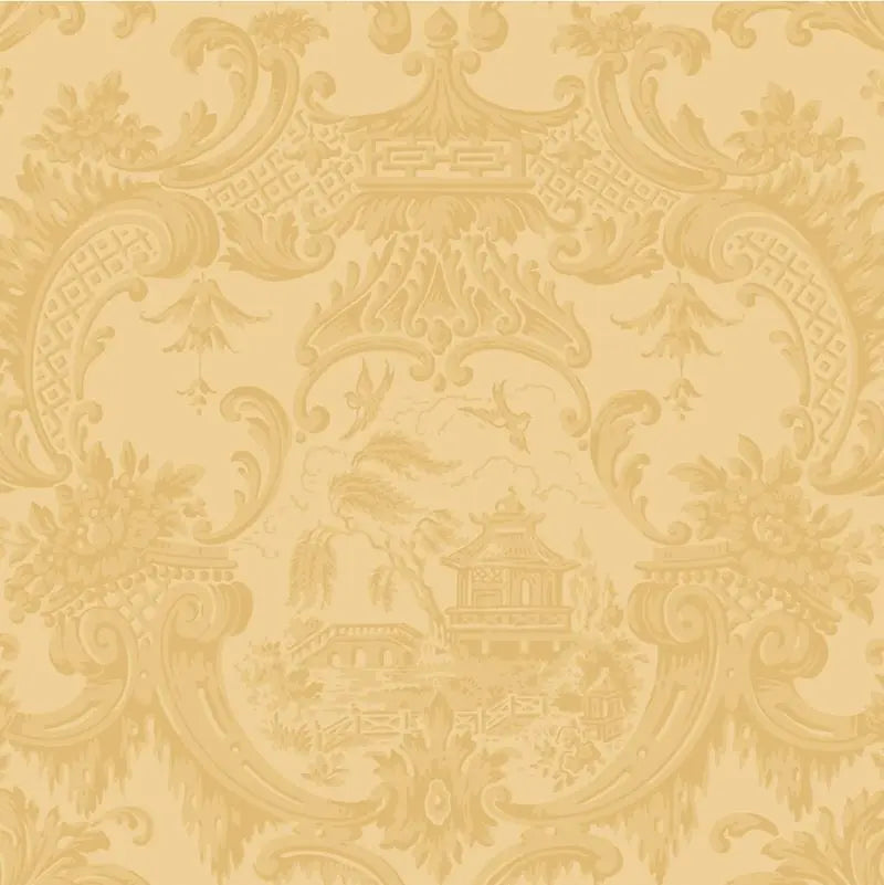 Cole & Son Wallpaper 100/3014.CS Chippendale China Yellow