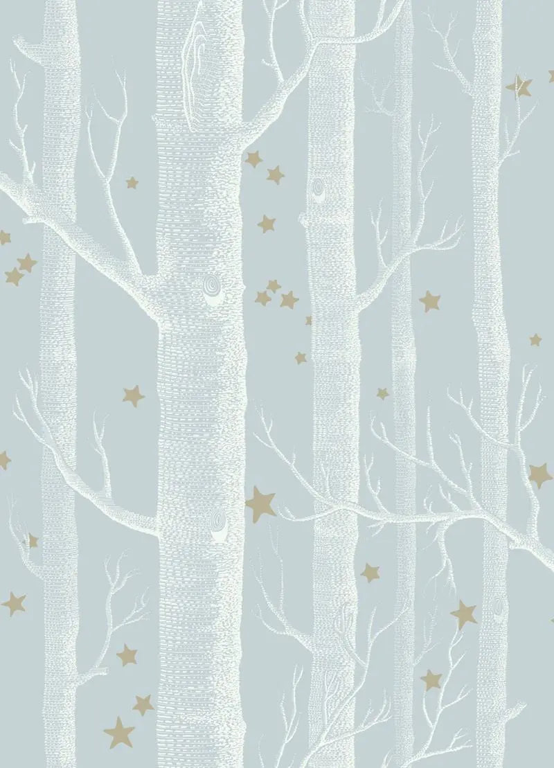 Cole & Son Wallpaper 103/11051.CS Woods & Stars Powder Blue