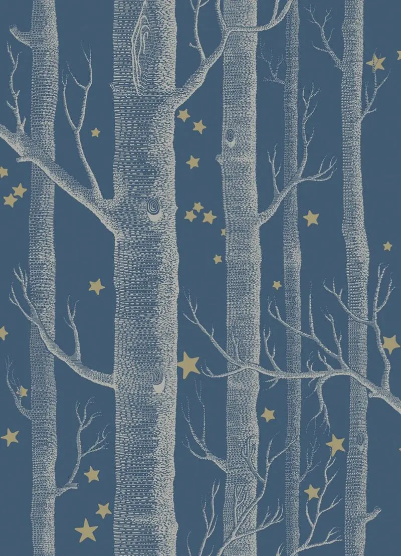 Cole & Son Wallpaper 103/11052.CS Woods & Stars Midnight