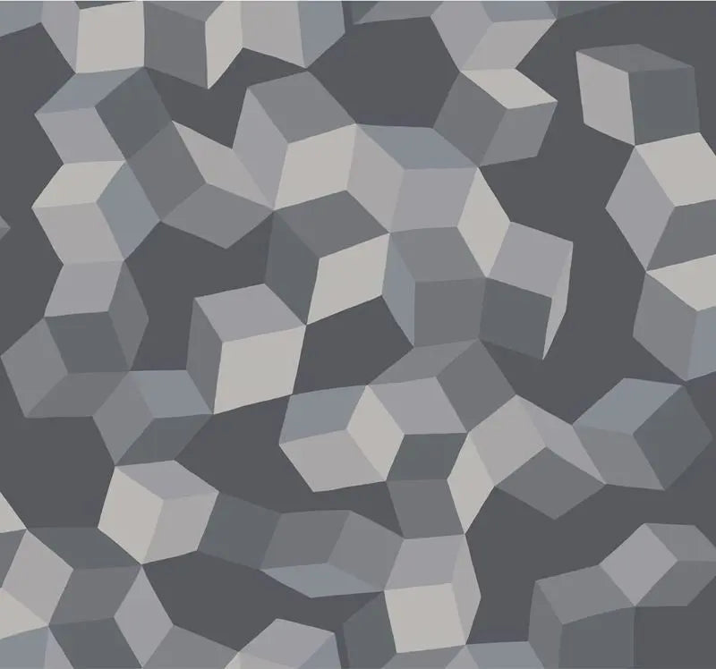 Cole & Son Wallpaper 105/2011.CS Puzzle Grey and Black