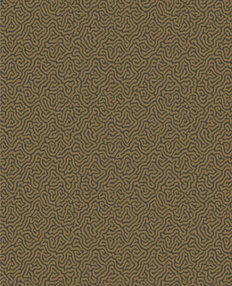 Cole & Son Wallpaper 107/4020.CS Vermicelli Black & Bronze