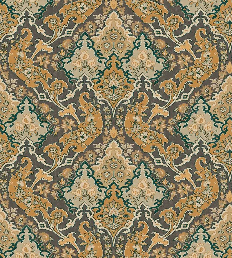 Cole & Son Wallpaper 108/8042.CS Pushkin Ginger & Charcaol