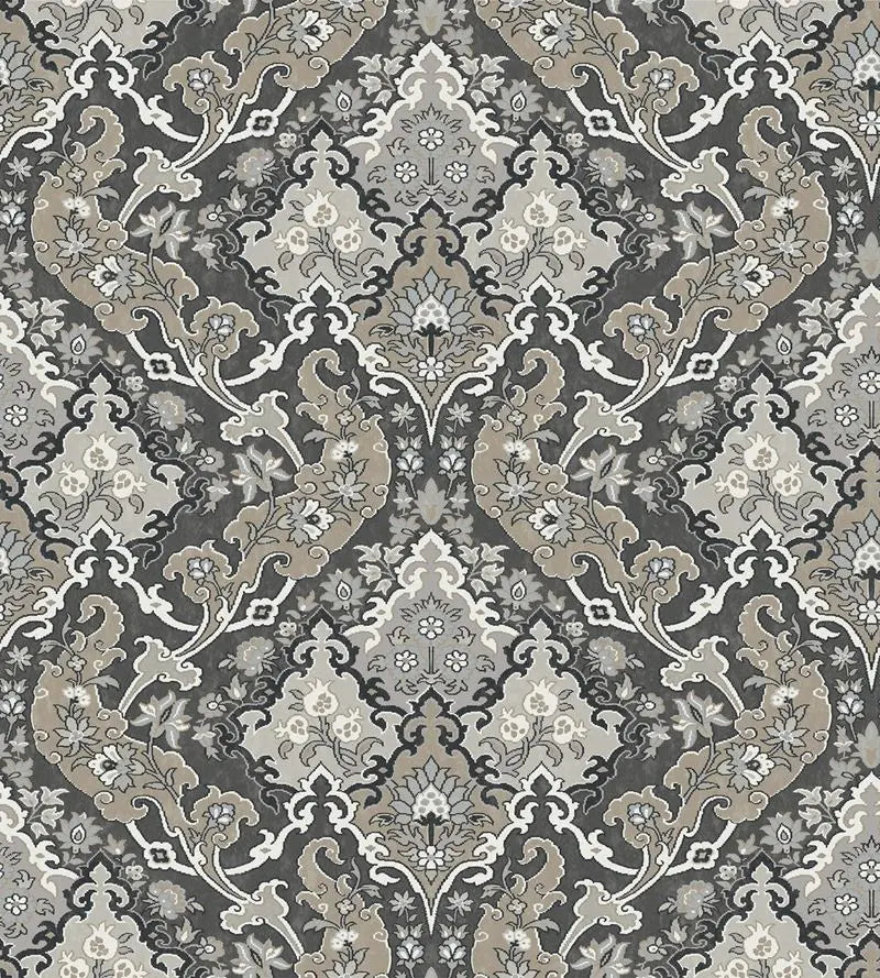 Cole & Son Wallpaper 108/8043.CS Pushkin Charcoal