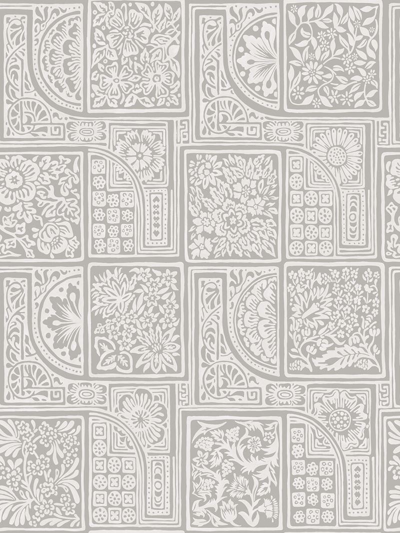 Cole & Son Wallpaper 108/9047.CS Bellini Grey & White
