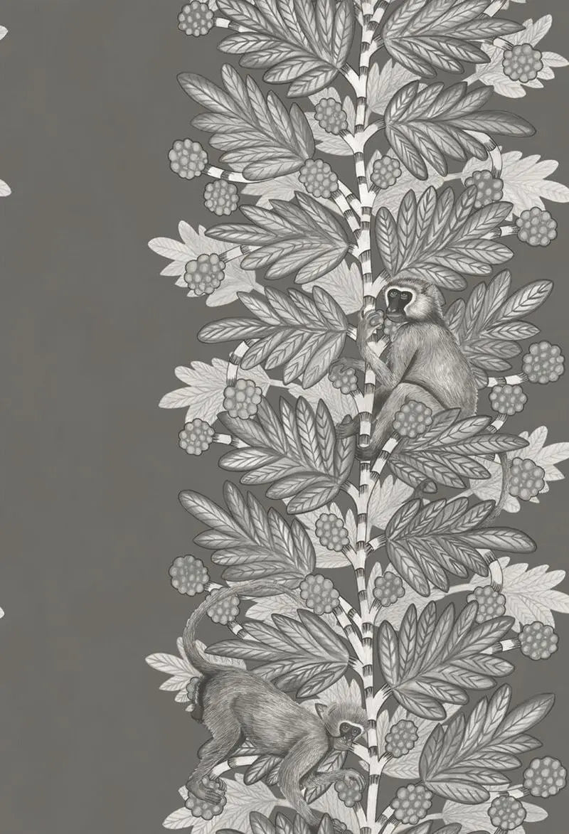 Cole & Son Wallpaper 109/11055.CS Acacia Charcoal & Silver