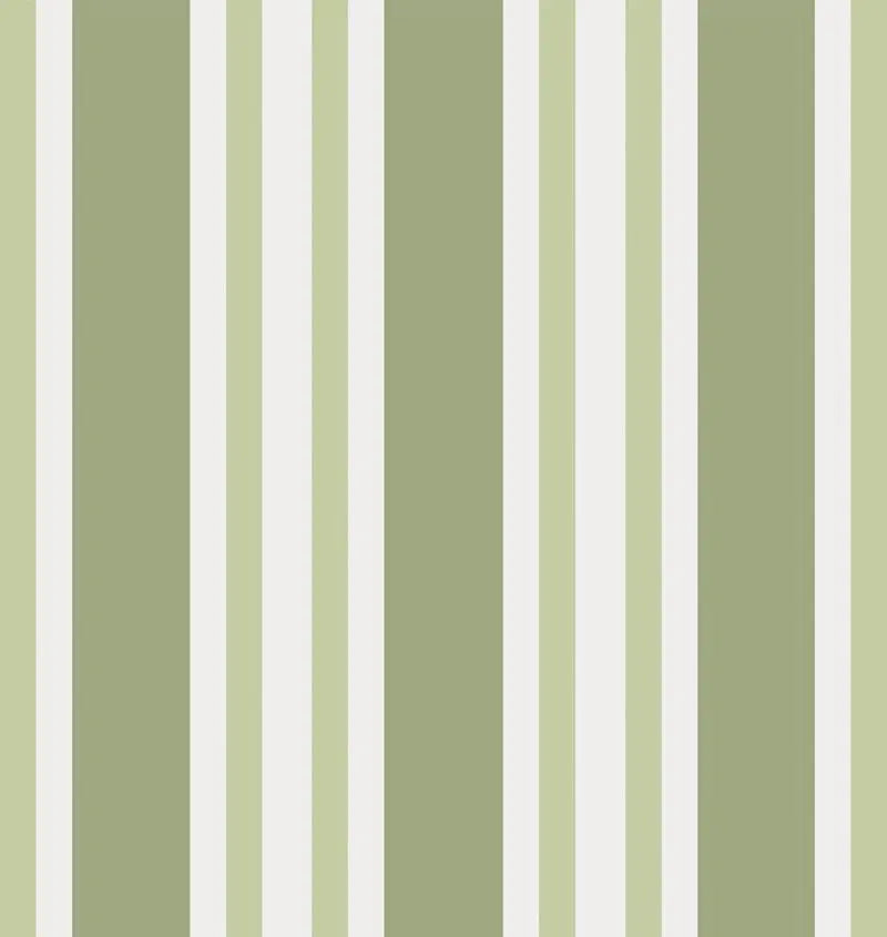 Cole & Son Wallpaper 110/1003.CS Polo Stripe Leaf Green