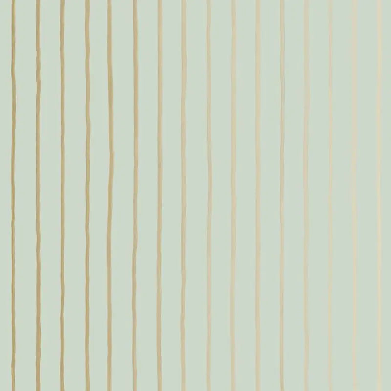 Cole & Son Wallpaper 110/7036.CS College Stripe Duck Egg+Gilver