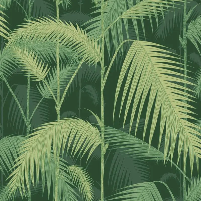 Cole & Son Wallpaper 112/1003.CS Palm Jungle Leaf Green