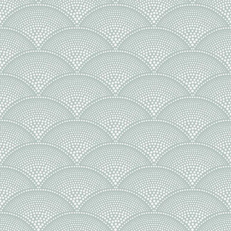 Cole & Son Wallpaper 112/10036.CS Feather Fan Print Room Blue