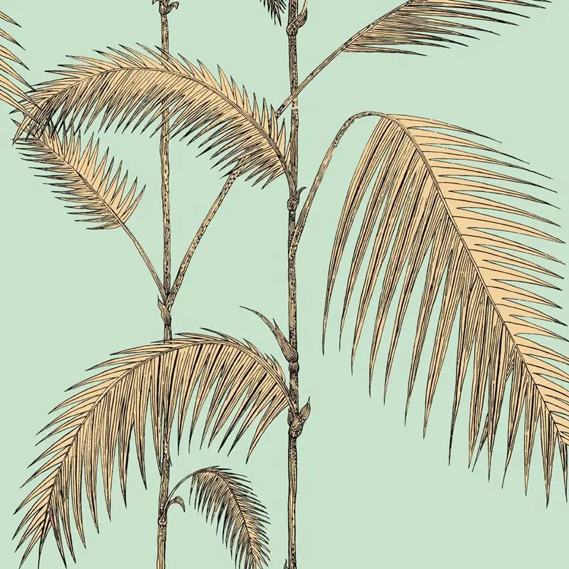 Cole & Son Wallpaper 112/2006.CS Palm Leaves Mint/Yellow