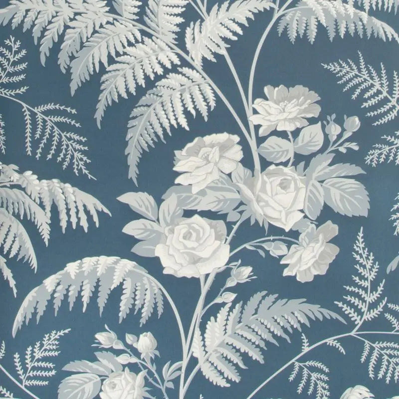 Cole & Son Wallpaper 115/10031.CS Rose White/Ice Blue/Denim