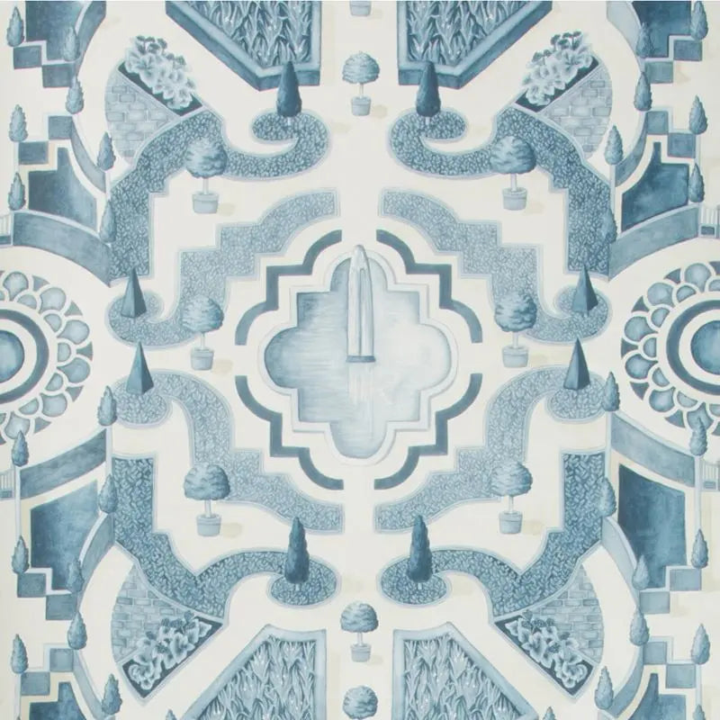 Cole & Son Wallpaper 115/2007.CS Topiary China Blue